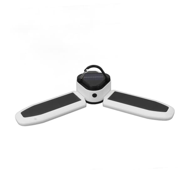 Solar Foldbart Lys 60LED 3 Blade USB Genopladeligt Solcellelys til Udendørs Camping
