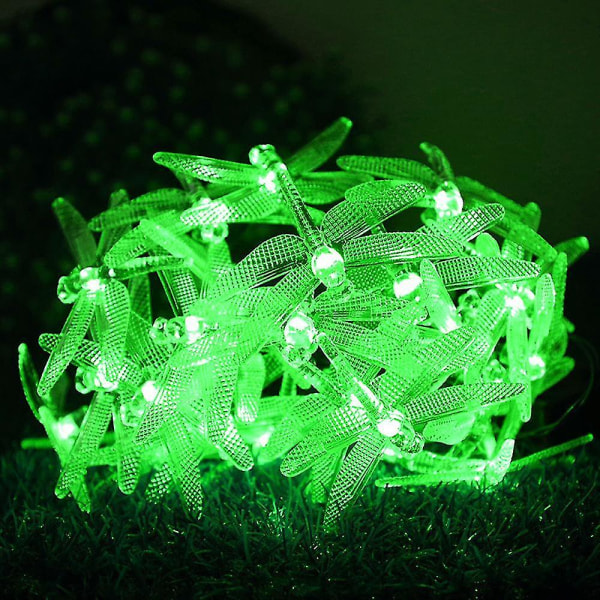 30 Dragonfly String Lights Solar staket Lights Outdoor Dekorativa