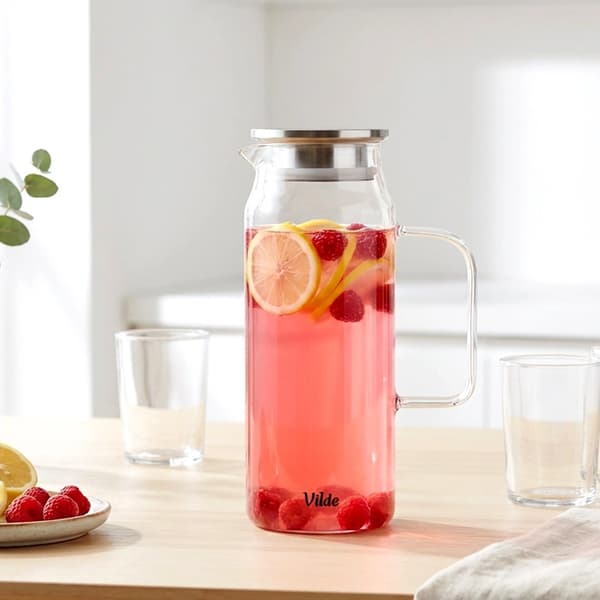【BQ】Glaskande med si-låg, 1,5 L borosilikat-FF- 613