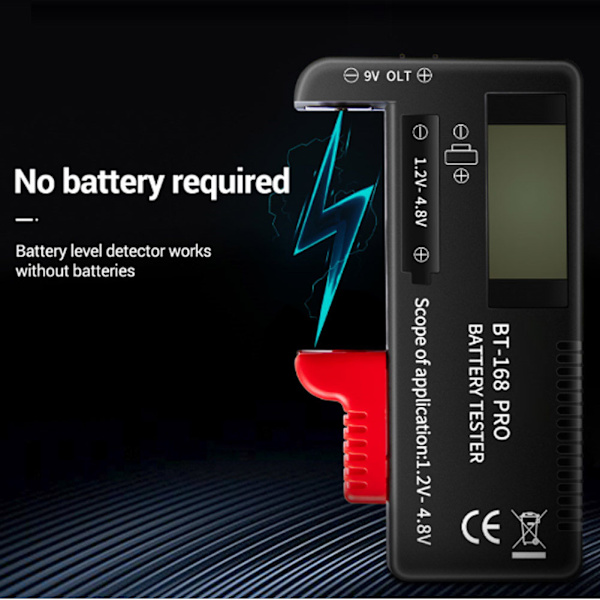 168Pro Digital Batterikapacitetstester Testudstyr LCD-display til 1,2V‑4,8V batteri