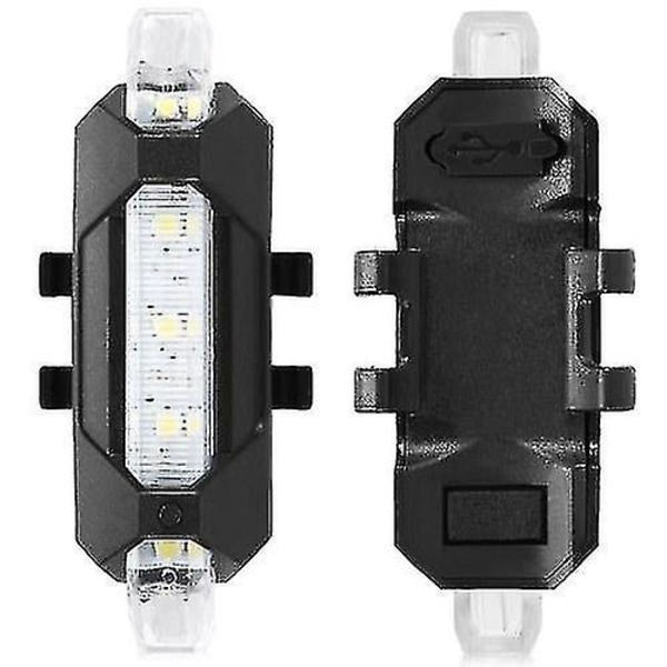 Hhcx-3stk Super Bright Usb oppladbar sykkelbaklykt