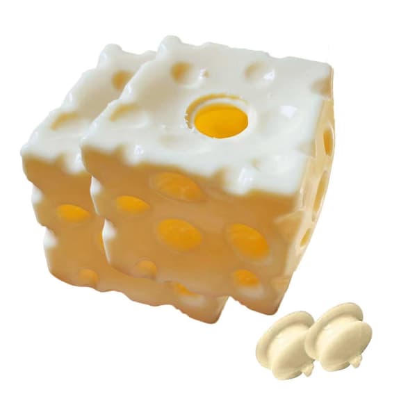 【BQ】Blød Rebound Skumterning – Sensorisk Fidget Legetøj til Hjemmebrug Yellow 2pcs