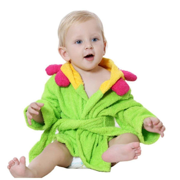 Huva handduk, badrock, handduk med huva, huva handduk green