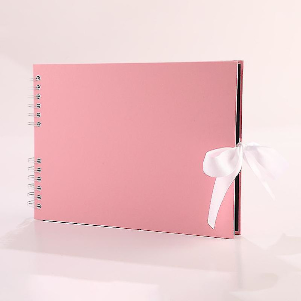 Scrapbook Scrapbook Photo Album 12 X 9 Inches Memory Böcker Gästböcker Gör-det-själv-present Scrapbooking-kit Pink