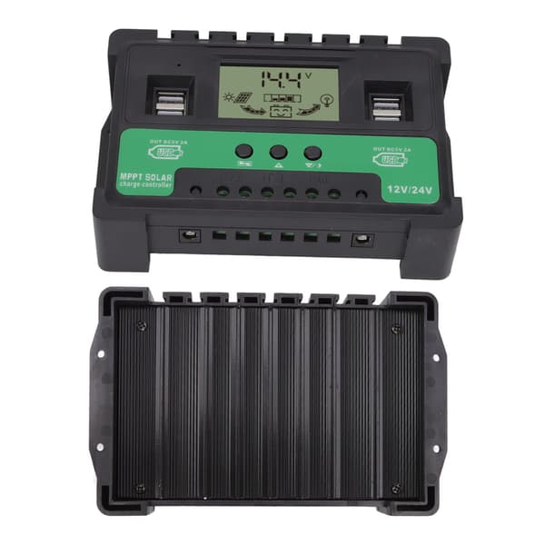 12V 24V 40A Solar Opladningsregulator LCD Display Dobbelt USB Output PV Regulator