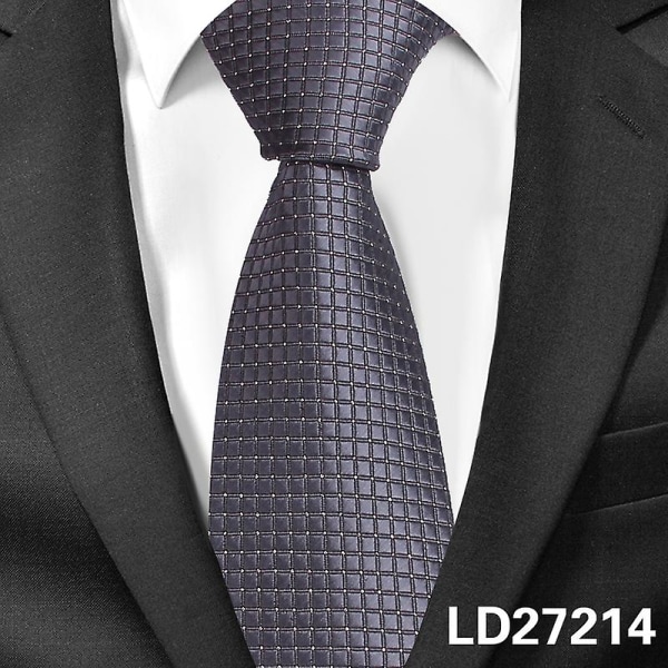 Klassiset ruudulliset solmiot miehille casual puvut solmio Gravatas Stripe Blue miesten solmiot yrityshäihin 8 cm leveät miesten solmiot LD27214