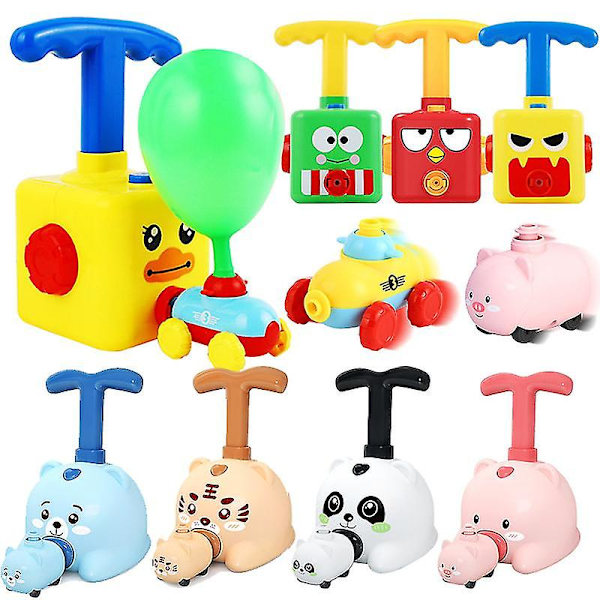 Hhcx-power Balloon Car Toy Inertial Power Balloon Education Science Puzzle Fun Toys For Children Christmas Gift Top version