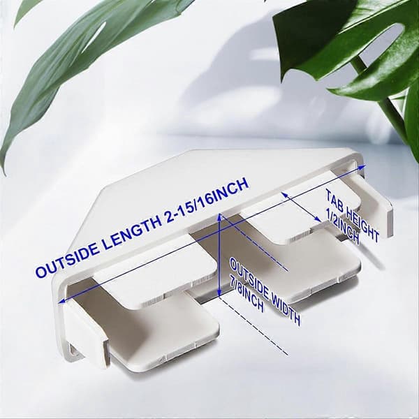 16-pack vita vilstängselhattar 7/8" x 3" White