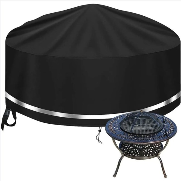 Fire Pit Cover Vattentätt Fire Pit Cover, 600D Oxford tyg