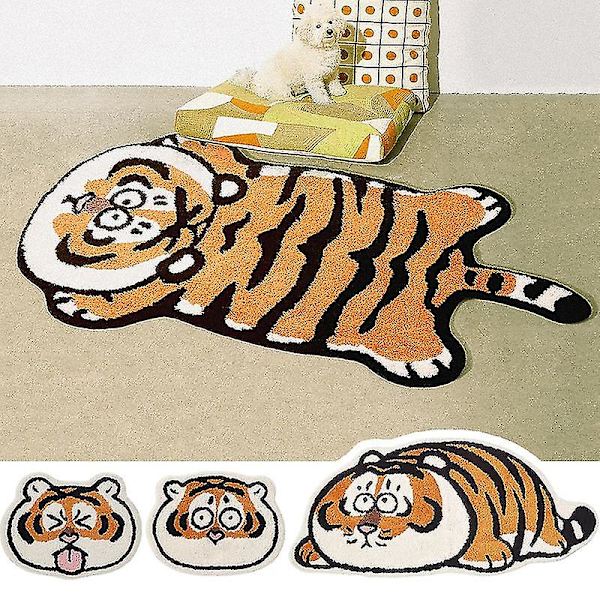Sarjakuva Tiger-matto Liukumaton sängyn matto imukykyinen kylpyhuonematto Cartoon Mat S5