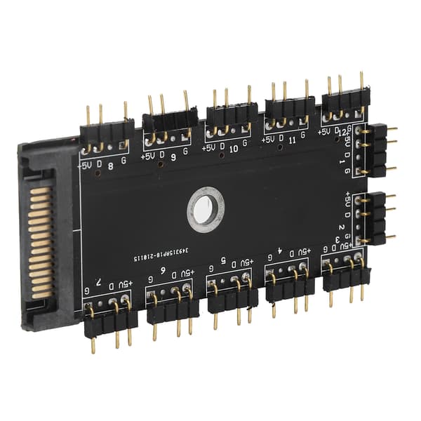 11-vejs Splitter Hub 3PIN ARGB Interface Extender RGB LED Kontrolenhed Tilbehør 5VSATA Interface