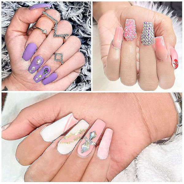 Nail Art Rhinestonesround Kristaller Glas Flatback for at gøre selv smycken