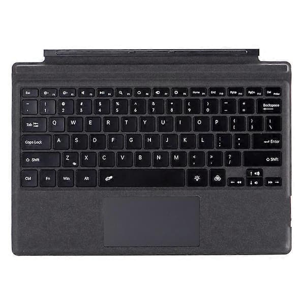 【BQ】1089D Compatible Colorful Backlit Bluetooth Keyboard with Touchpad for Microsoft Surface Pro 7+ / 7 / 6 / 5 / 4 / 3 Black