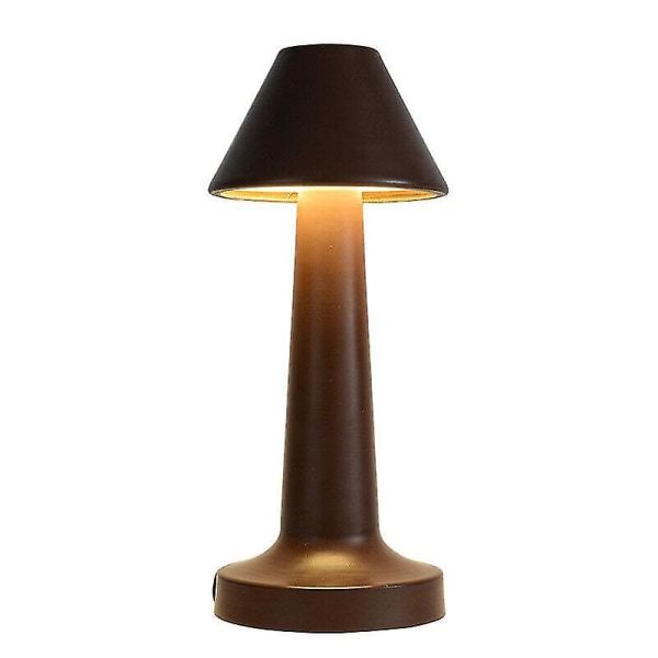Touch Sensor Bar Uppladdningsbara bordslampor (gyllene) Brown B