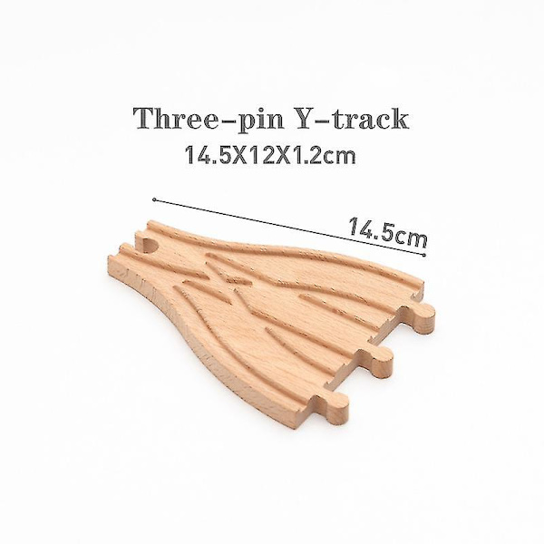 Hhcx-all Kinds Wooden Railway Train Track Accessories Beech Wooden Tracks Set Bridge Building Toys Parts Fit Biro Train Toy New WJ-JM-12-71