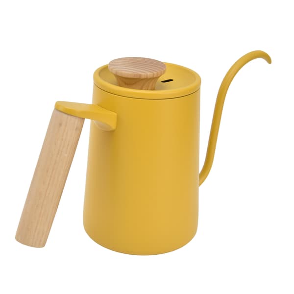 Rustfri Stål Svanehalskjele 600ml Gul Drypp Kaffe Te Maker Lang Tut
