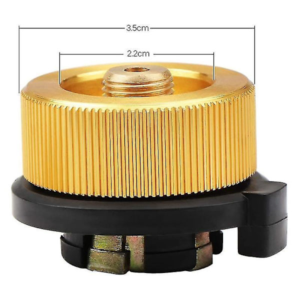 2st Gasadapter Säker Hållbar Gasspis Adapter Spisanslutning Utomhuscamping Gasflaska Adapter för butanbehållare