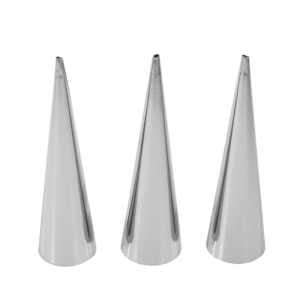 3 st Rostfritt Stål Non Stick Cannoli Croissant Rör Bakform Stor