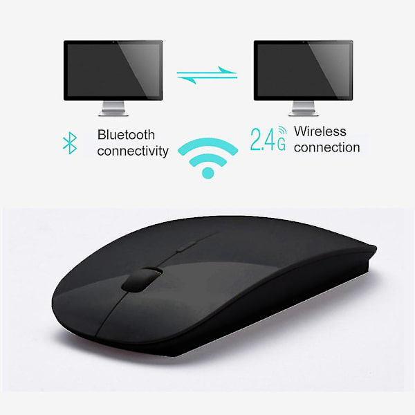 Bluetooth 5.0 + 2.4g Langaton Dual Mode Mouse 1600 Dpi Kannettava