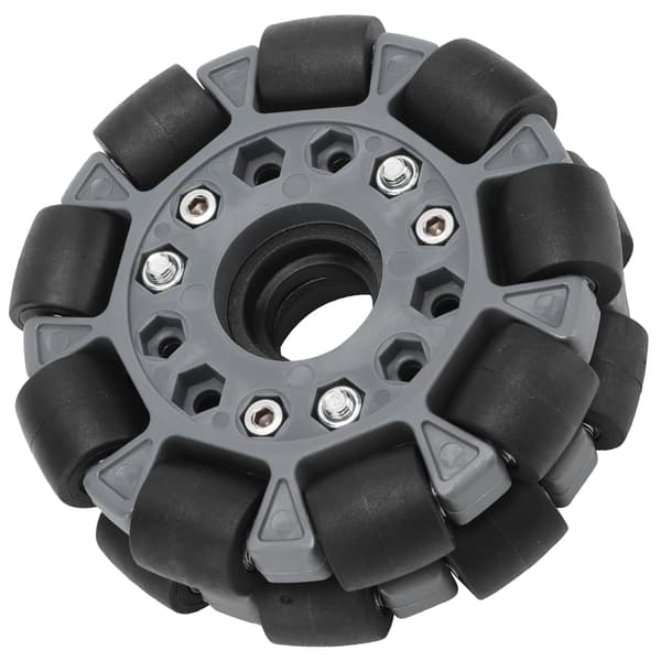 Holdbare 100 mm nylon gummi omnihjul for robotracing