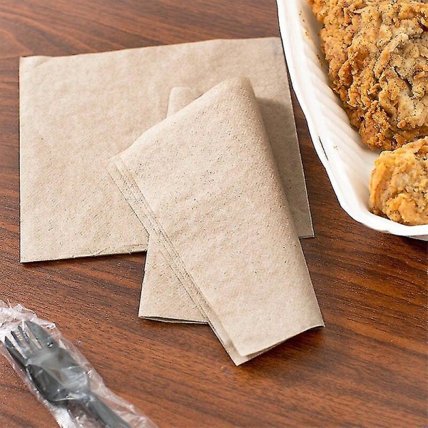 Kraftpapper servisset Tallrikar Koppar Servetter Födelsedagsfest Bröllopsmaterial Miljövänligt Type I