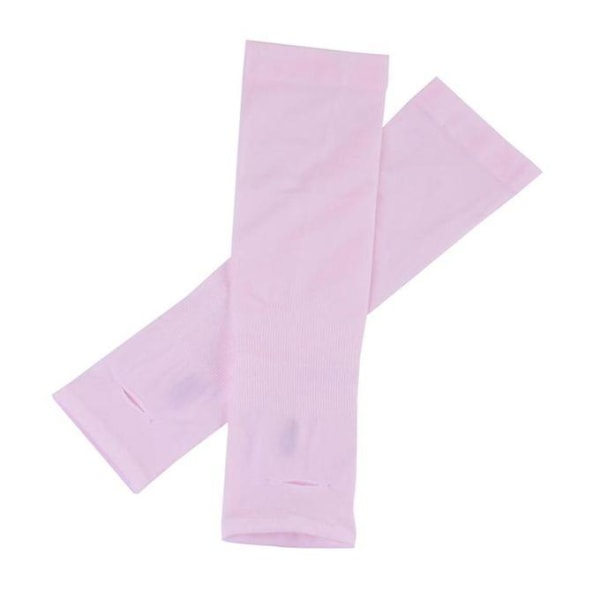 1 Par Kvinnor Herr Sol UV-skydd Anti Slip Arm Kompression Rosa