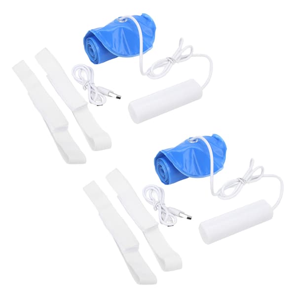 2 stk Oppblåsbare Utendørs Campinglamper Bærbare Foldbare Oppblåsbare LED Campinglys for Camping Utendørs