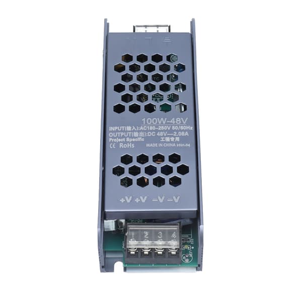 LED-koblingsstrømforsyning Driver Magnetisk Lys Transformer Sort Lang Strimmel 48V AC180-250V100W 2.08A