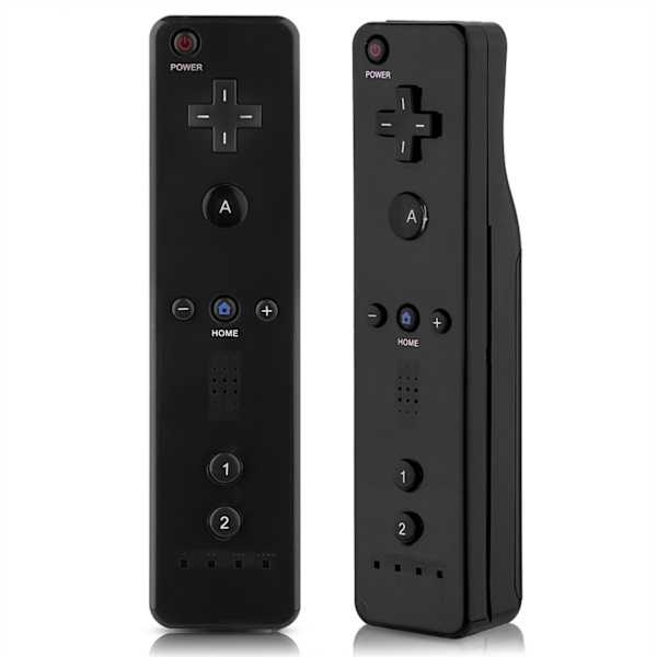 Spilkontroller med analog joystick til WiiU/Wii-konsol (sort)