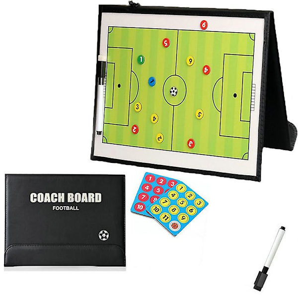 54 cm vikbar magnetisk taktiktavla Fotboll Coaching Tränare Taktiktavla Fotbollsspel Fotboll Träningstaktik Urklipp Hot football