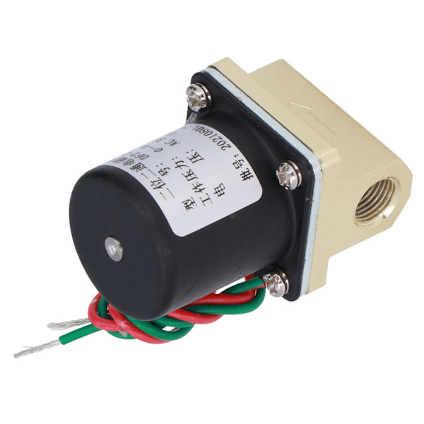 Magnetventil Messing Præcisionsstøbemateriale Split Design 2 Positioner 2 Vejs Gevind Gate Switch til Gas Væske AC 36V