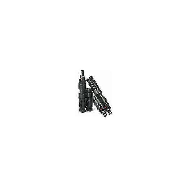 MC4-kontakter ansluts till 1 par solpaneladaptrar, 2PCS-MC4 solcellskontakt