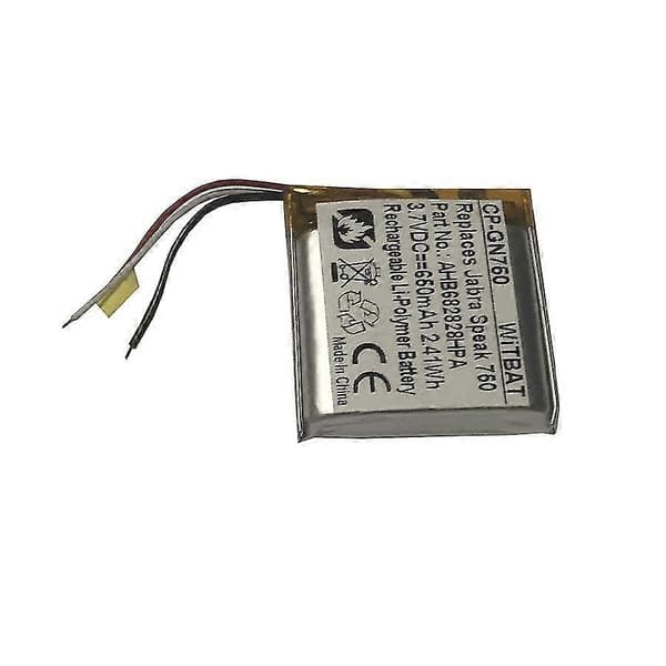 【BQ】Velegnet til Jabra Speak 710 batteri Ahb682828hpa
