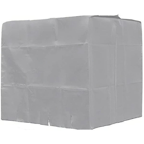 Hemreparation- cover, Ibc- cover för 1000l tank, cover för vattentankbehållare, Dammtät Anti-uv Regntät, 120x100x116cm (grå)