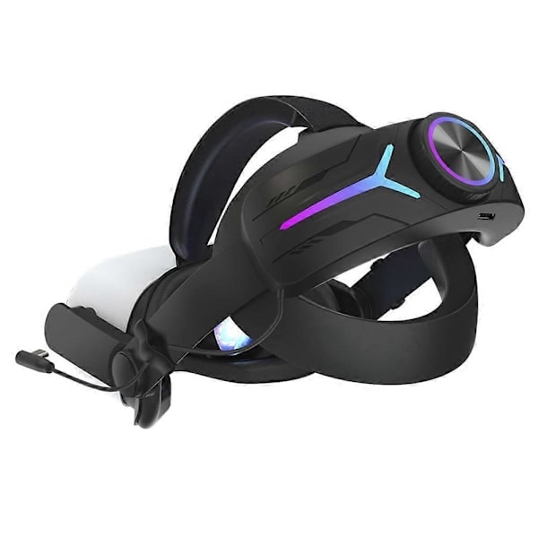 【BQ】Headband with 8000mAh Battery for Oculus Quest 2 Extend Playtime Adjustable Elite Strap VR Replacement