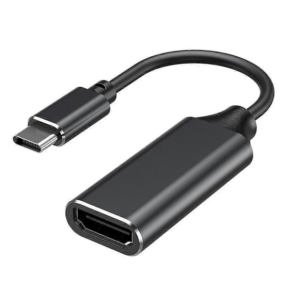 【BQ】USB-C–HDMI-sovitin 4K Type-C–HDMI-sovittimet muuntimet S8 S10 Android-puhelin USB3.1 sama näyttölinja Black