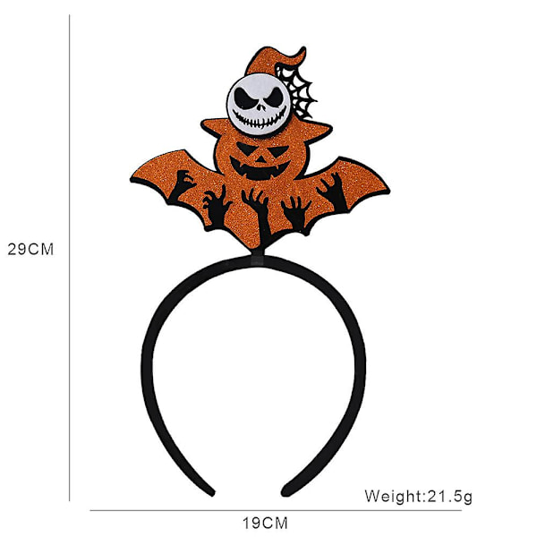 2022 Uusi huopa Halloween-pääpantakoriste Rekvisiitta Baari Juhlasisustustarvikkeet Halloween-pääpantapäähineet (2kpl) Section D