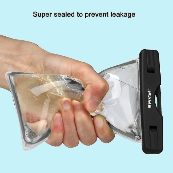 Vandtæt svømmestrand lysende telefontaske til 5,5" telefon