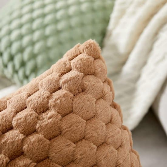 Pudebetræk – Sæt med 2 – 40×40cm – Ultrabløde og behagelige – Dekorative pudebetræk – Perfekte til sofaer, senge og stuer – Brun Brown