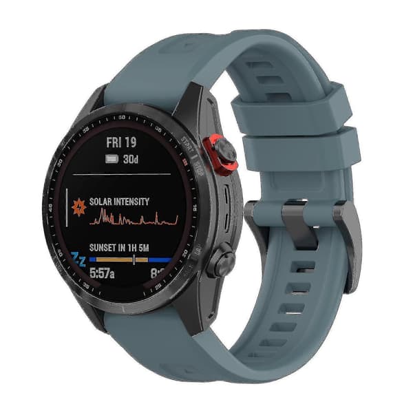 Armbånd til Garmin Fenix 7s/6s/5s Silikone Smartwatch Rem Ridsefast Rem Rock