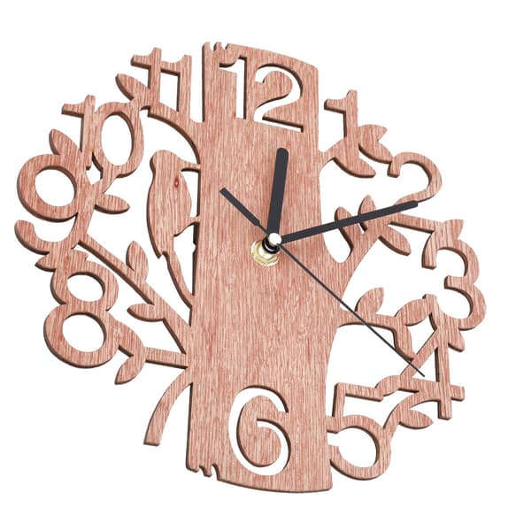 【BQ】Modern Round Wall Clock 3D Wall Clock Sticker Hanging Wall Clock Home Room Office Decor (#1)-FF- 0.4