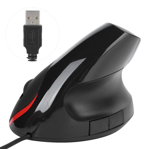 Ergonomisk oppladbar optisk vertikal USB-mus