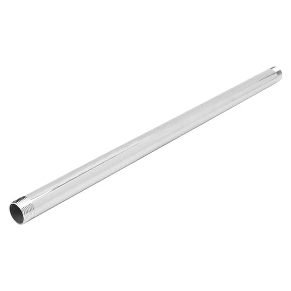 Rustfrit stål rørnippel adapterfitting 50 cm G3/4 forlængerstang VVS-systemtilbehør