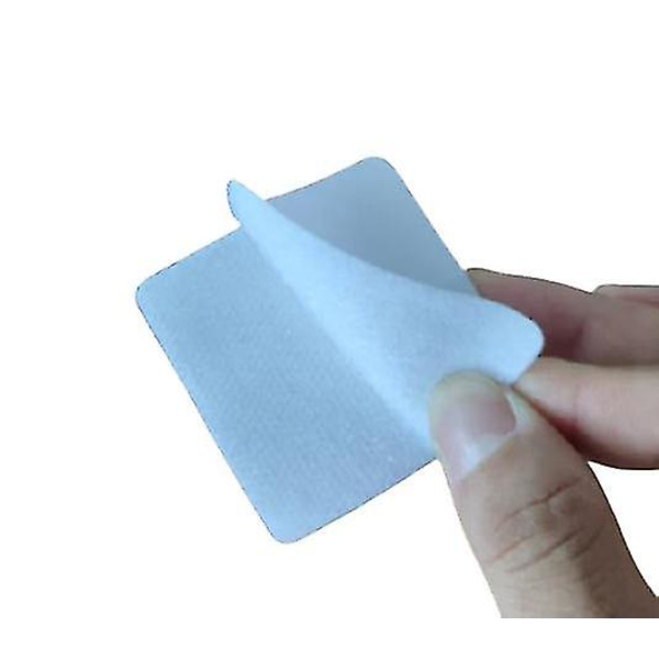 Anti-curl matta Tape Carpet Grip Kardborre - Säker mattsoffa och 10 par vit fyrkant 10pair white square