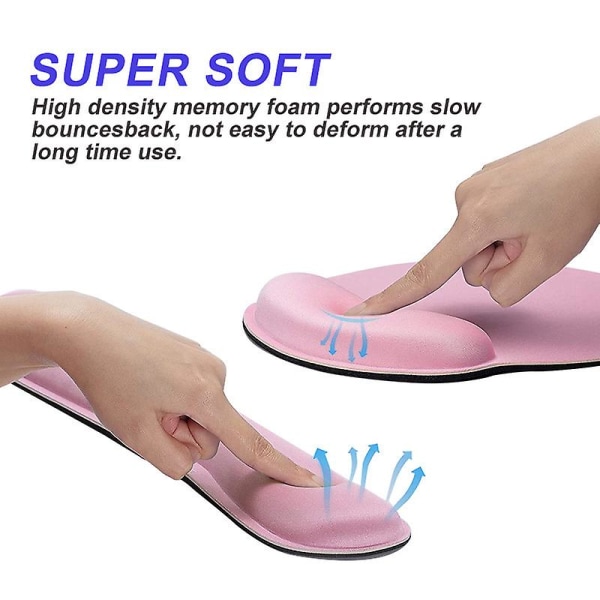 Memory Foam Keyboard Wrist Rest Mouse Pad Mouse Wrist Rest Support Set Royal Blue