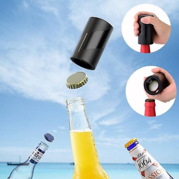 Automatisk Po P-up-flasköppnare Push Down Öl Soda Cap Hushållsfest Bärbar Vin Korkskruv Kökstillbehör