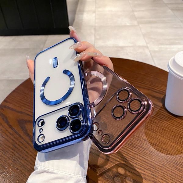 【BQ】iPhone 17 Pro Max Case with Magnetic Camera Cover & Wireless Charging, Shockproof Phone Case