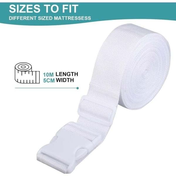 Madrasskoppling Stark och slitstark nylon - Halkfri - Justerbar längd 10 m × 5 cm