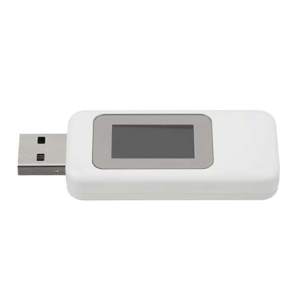 USB Strømdetektering Direkte Aflæsning Letlæselig Strømafbrydelse Lagerfunktion Strømanalysator Hvid