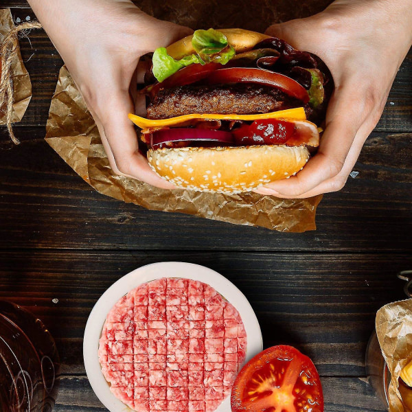 4,5 form som lätt släpper hamburgerbiffpress